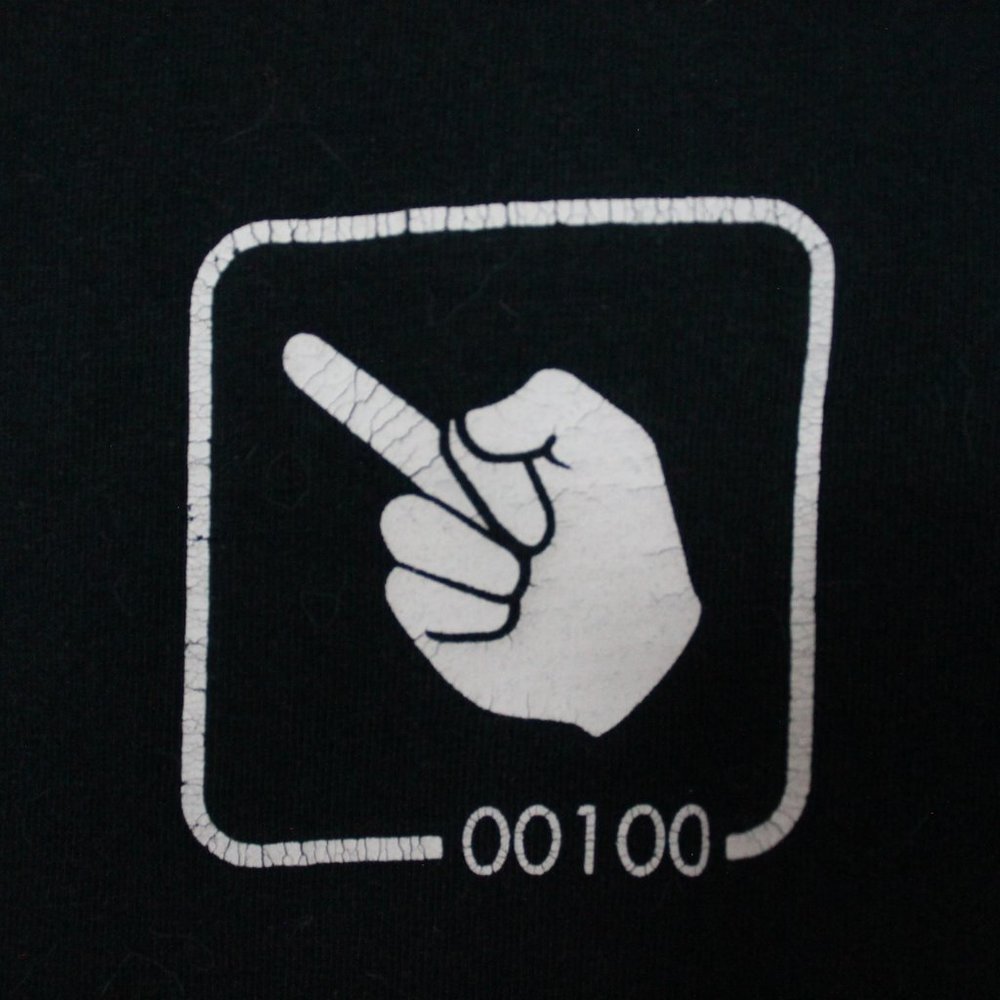 [THINK GEEK] Binary Hand Signs T-Shirt
